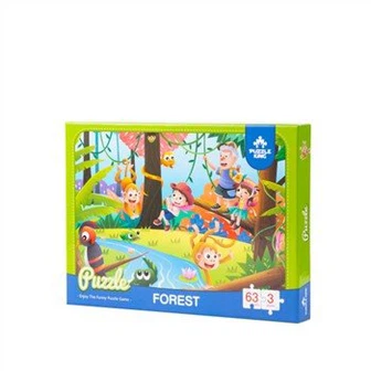 Пазлы для детей из 63 предметов